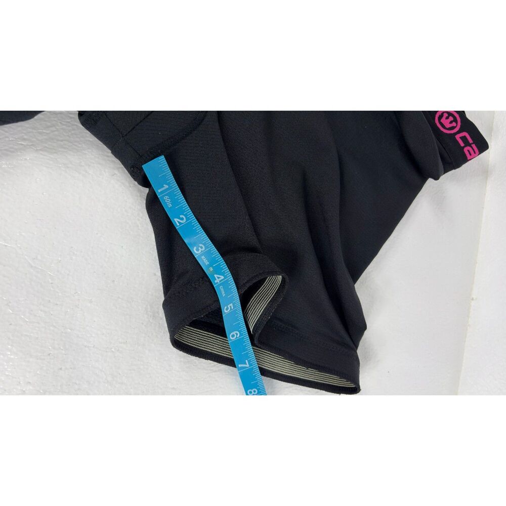 CANARI and Nishiki Capri Bike Pants Womens Black Padded Cycling Shorts Size M - Picture 4 of 13